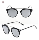 Sunglasses Women Brand Cat Eye Sun Glasses Shade Mirror Glass Men Sunglasses