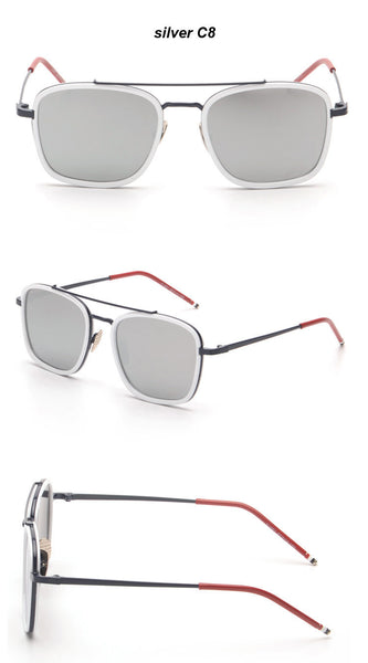 FRIDA Retro Square Thom Browne Sunglasses Men Women Vintage Retro Shades UV400 Gafas de sol