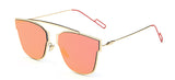 Design Cat Eye Sunglasses Women Or Men Metal Sunglasses Pink UV400 Style D