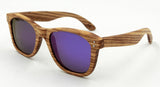 Zebra Wood Sunglasses With Box Handmade Men Fashionable Wooden Glasses Sport Mirror Polarized