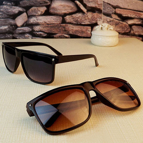 Vintage Retro Women's Men's Rivet Plastic Square Frame Sunglasses Shades 7GF9