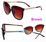 Retro Sunglasses Women Vintage Round Sun Glasses Gafas Metal Temples Sunglass