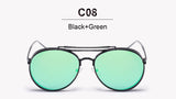 Pilot Oversized Sunglasses Men Women Korea Brand Sun Glasses