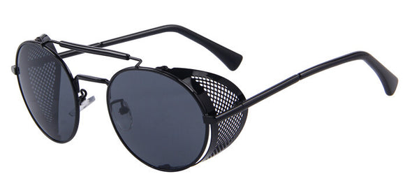MERRY'S Women Retro Design Round Sunglasses Men Shields Steampunk Sunglasses UV400
