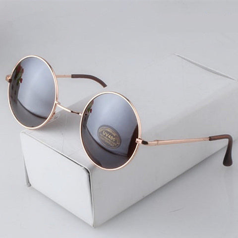 Round Sunglasses Men Women Vintage Circle Gold Sun Glasses women Men Brand Mirror Goggles