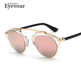 BOUTIQUE that cat's eye sunglasses glass Shades women men sun lenses frames Goggles Metal