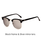 Classic Sunglasses Men Women Brand Half Metal Mirror Sun Glasses Gafas UV400 PA0528