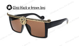 Medusa Anna-Karin Karlsson men sunglasses Gold 3D Lion sun glasses masculino