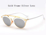 Vintage Metal Frame Sunglasses Women CatEyes Sun Glasses Men Real UV400 YJ172