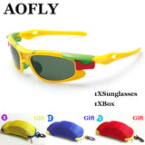 Fashion&polarized sunglasses with car case packing Kids Sunglasses UV400 protection Glasses Outdoor Goggles