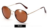 Vintage Round Sunglasses For Men, Women Wire Metal Frames Flash Mirrored Lenses Sun Glasses Points Shades 3475