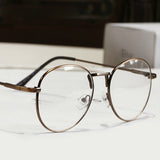 Eyeglasses Men Metal Round Eyeglasses Frame Women Optical Computer Eye Glasses Frame de grau A150