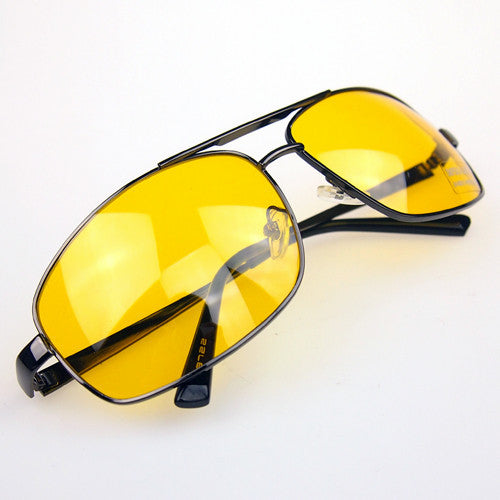 Night Driving Vision Yellow Lens Sunglasses Driver Safety Sun glasses Goggles type glass