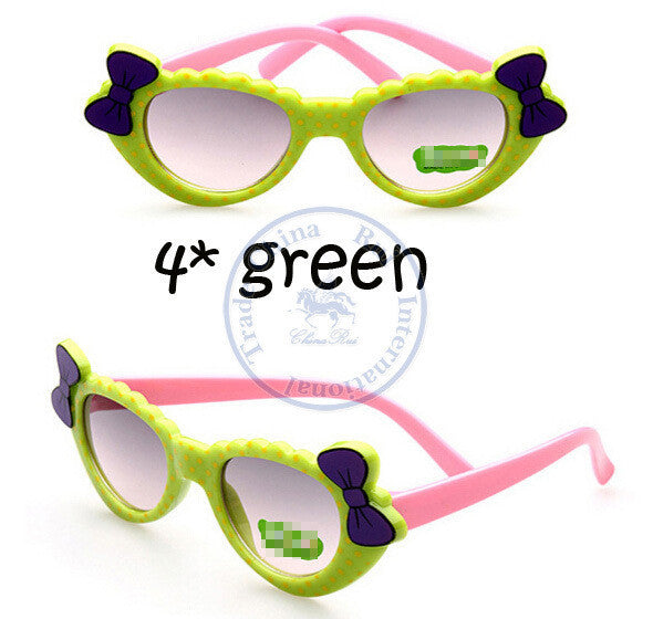 Princess bowknot heart sunglasses Glasses Eyeglasses eyeware anti UV 400 child