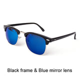 Classic Half Metal Sunglasses Men Women Brand Mirror Sun Glasses Gafas UV400 Man Shades CC0462
