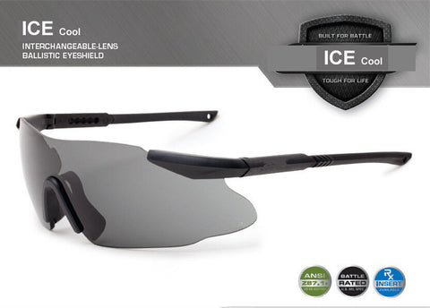 US Ice Military Goggles with Original Logo, 3 or 5 Lenses RX Inserts Rimless Army Sunglasses Ballistic Eyeshields