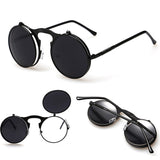 Vintage Steampunk Sunglasses Round Steam Punk Metal Glasses Women & Men Retro Circle Sun Glasses