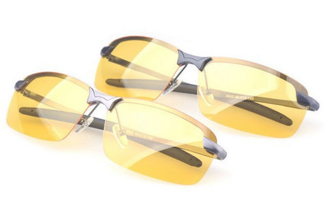 Sport Glasses Men Polarized Driving Sunglasses Yellow Lense Night Vision Driving Glasses Polaroid Goggles Reduce Glare