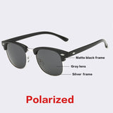 AOFLY CLASSIC Half Metal Sunglasses Men Women Brand Glasses G15 Coating Mirror Sun Glasses PS1580