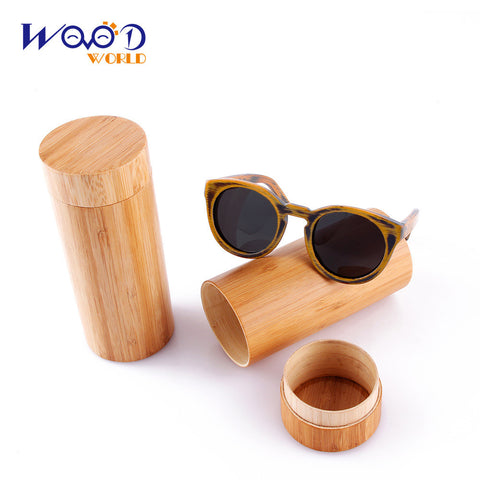 Round Frame Bamboo Sunglass Wooden Sunglasses Men Women Sun Glasses