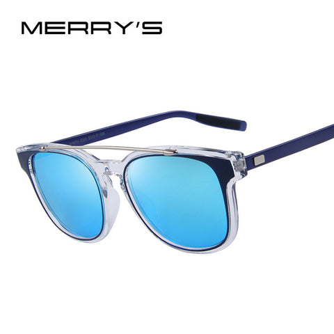 MERRY'S Women Double-Bridge Sunglasses Men Classic Shades Brand Sun glasses UV400