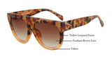 BOUTIQUE Woman Flat Top Mirror Sun Glasses Cat Eye Sunglasses French brand