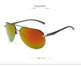 TSHING Aluminum Alloy Pilot Polarized Sunglasses Men Driving Coating Mirror Sun Glasses Driver Outdoor Polaroid Sunglasses