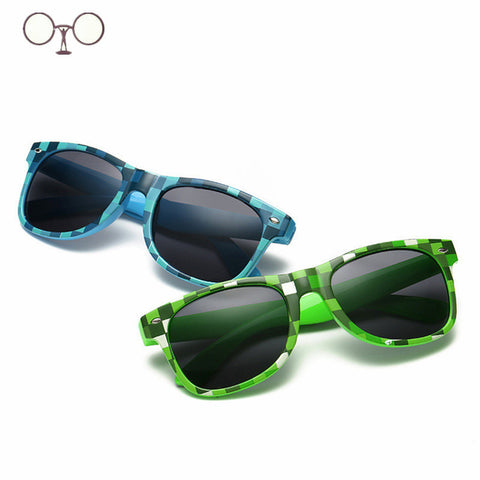 My world Sunglasses Sun Glasses Men Women Children Pixel abstract Eyewares M2