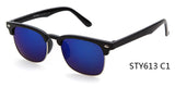 Half-frame Brand Sunglasses Women Men Square Sun Glasses Retro Rimless Eyeware lunttes 6130