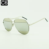 SPLIT Sunglasses Women Or Men Brand Patchwork Mirror Lens Pilot Sun Glasses