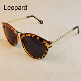 Women Sunglasses Arrow Style Glasses Metal Frame Round Sun Glasses