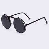 VINTAGE STEAMPUNK Sunglasses round steam punk Metal women COATING SUNGLASSES Men Retro CIRCLE SUN GLASSES