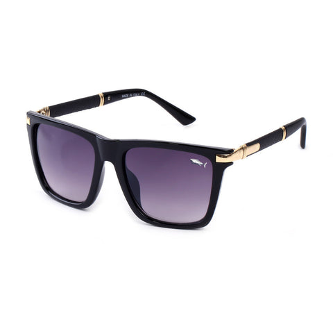 Leather Sunglasses Men Driving Sun Glasses Brand Sports Shark Gafas Masculino
