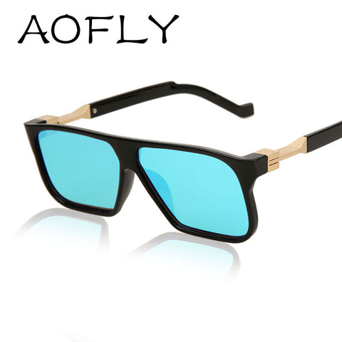 Rectangle Flat Coating Lens Men Sunglasses Women Brand vintage sun glasses S1802