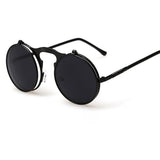 VINTAGE women STEAMPUNK SUNGLASSES round steam punk Men Retro SUN GLASSES sunglasses women