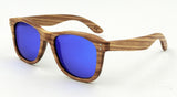 Zebra Wood Sunglasses With Box Handmade Men Fashionable Wooden Glasses Sport Mirror Polarized