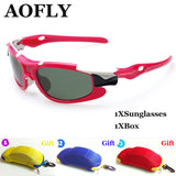 Fashion&polarized sunglasses with car case packing Kids Sunglasses UV400 protection Glasses Outdoor Goggles