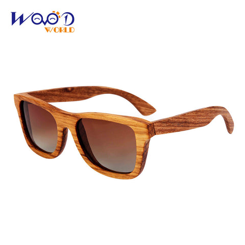 Wooden bamboo sunglasses zebra wood sunglasses