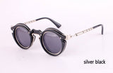 Vintage Steampunk Goggles Round Sunglasses Women Men Brand Retro Steam Punk Sun Glasses Shades lunette de soleil 4950