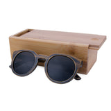 Round Frame Bamboo Sunglass Wooden Sunglasses Men Women Sun Glasses