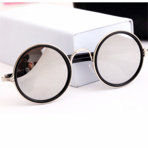 Vintage Round Cat Eye Sunglasses Men Women Sun Glasses Women's Men's Glasses Feminine Goggle