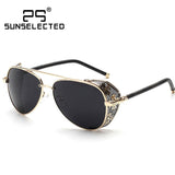 STEAMPUNK Sunglasses Womens Sunglasses Men's Glasses Steampunk Goggles Sports Metal Eyewears1860