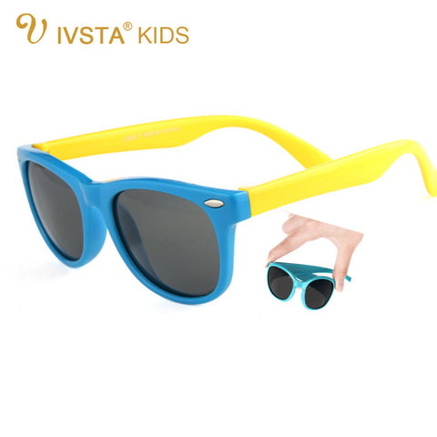 IVSTA Kids Sunglasses Polarized Child glasses frame TR90 Sport Silicone children eyeglasses Flexible Rubber Rivet 802