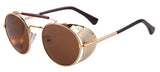 MERRY'S Women Retro Design Round Sunglasses Men Shields Steampunk Sunglasses UV400