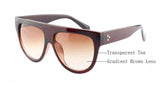 BOUTIQUE Woman Flat Top Mirror Sun Glasses Cat Eye Sunglasses French brand
