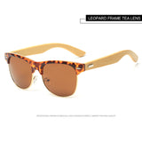 Sunglasses Men Wood Bamboo Sunglasses Classic Modeling Eyeglasses women Half Frame Cat Eye Glasses Brand