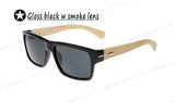Square Shades Tom women Brand Desinger Vinatge Men Black Glasses Natural Real Bamboo Sunglasses Gafas Geek De Sol
