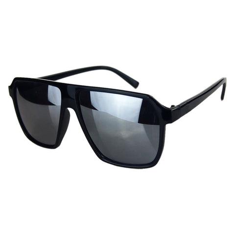 Retro Mens Women's Frame Sunglasses Glasses Leisure Korean Style Reflect Quadrate Lens