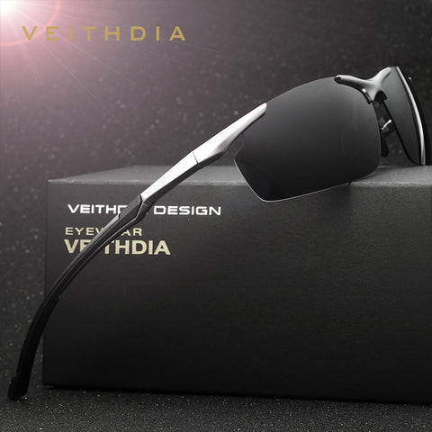 VEITHDIA Aluminum Magnesium Men's Sun Glasses Polarized Sports Driving Sun Glasses Sunglasses men 6592