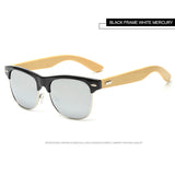 Sunglasses Men Wood Bamboo Sunglasses Classic Modeling Eyeglasses women Half Frame Cat Eye Glasses Brand